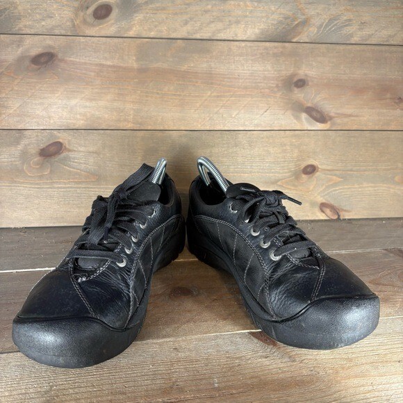 scarpe keen presidio donna taglia 10 nere pelle stringate passeggio escursionismo sneakers