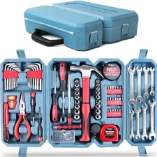 Hi-Spec 73pc Home & Auto Tool Kit Set. Complete Essential Car Tools Kit for D...