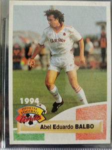 266 Carte Panini Card Football 1994 Abel Eduardo Balbo As Roma Ebay