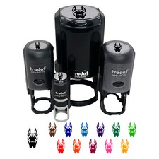 Great Dane Dog Head Pet Self-Inking Rubber Stamp Ink Stamper Stamping Planners