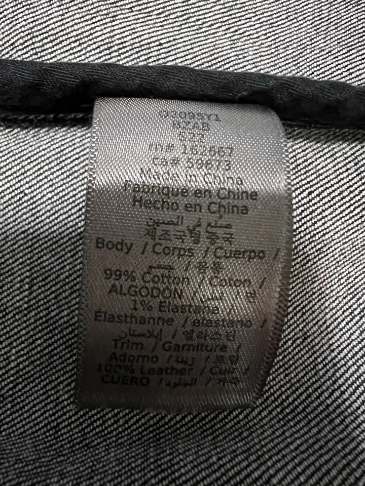 John Varvatos Denim Trucker Jacket Luxe Size 48 Color Grey. Foto 4 de 4