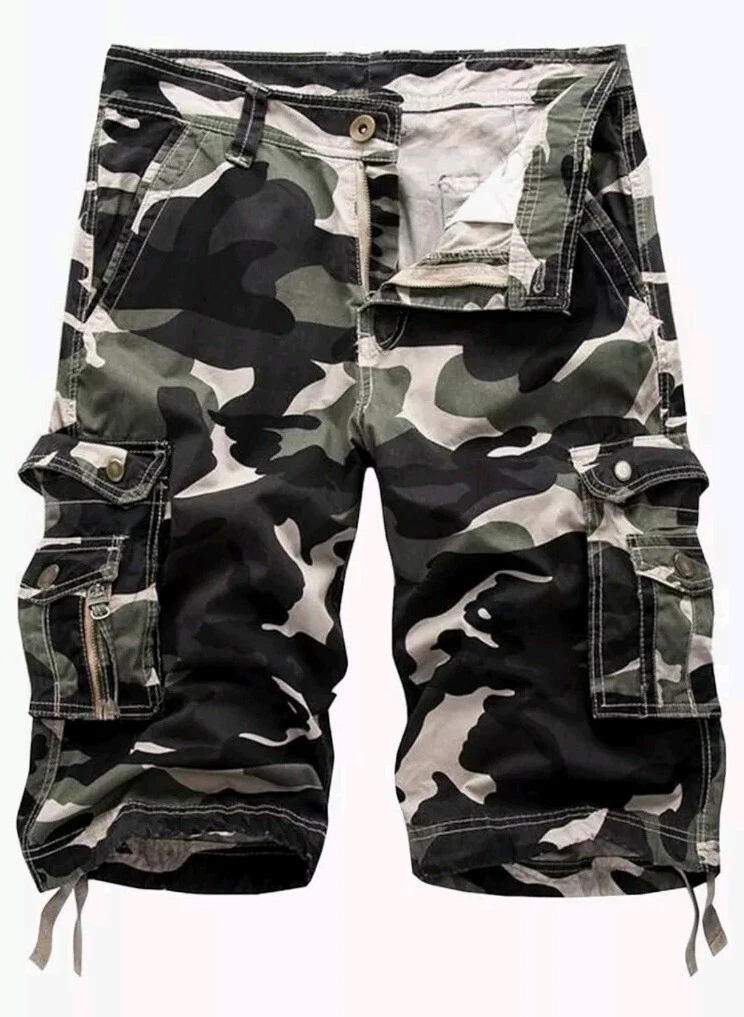 AOYOG Men's Camo Cargo Shorts Relaxed Fit Multipocket *Worn Once**From U.S.A.