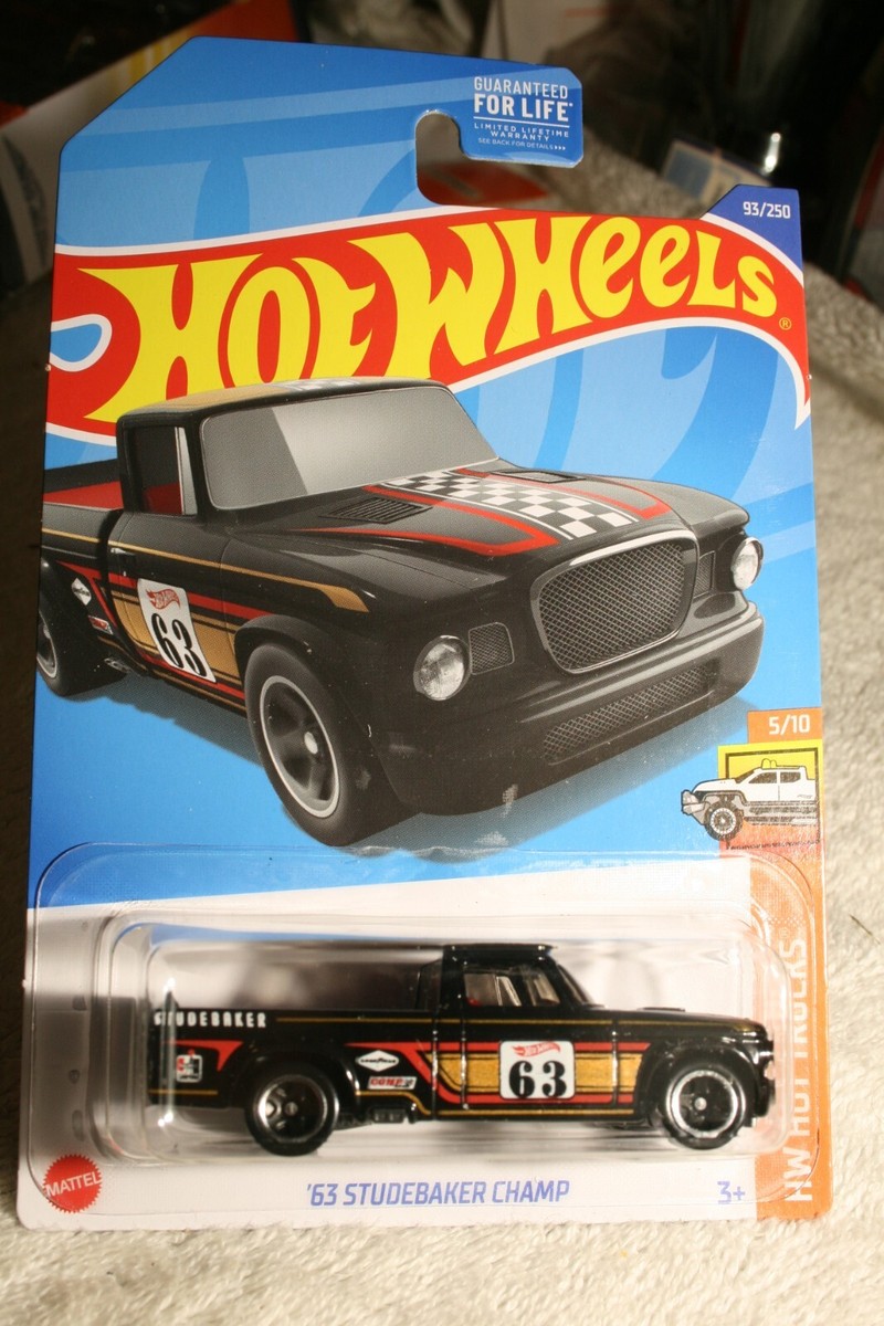 Hot Wheels '63 Studebaker Champ Black #93 93/250 2022 HW Hot