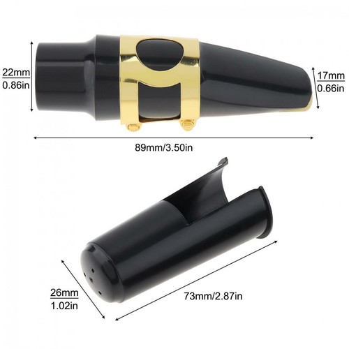 Alto bE Sax Saxophone Mouthpiece With Mouthpiece Cap Ligature Reed Accessories - Picture 3 of 7