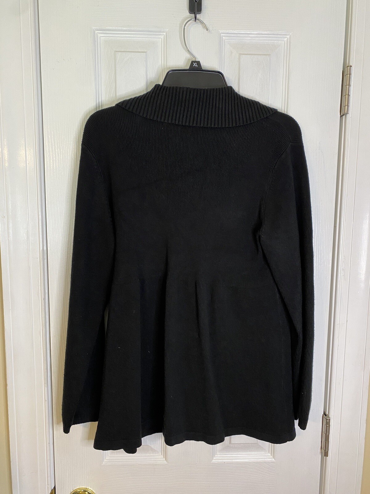 JM collection large black One button cardigan - image 3