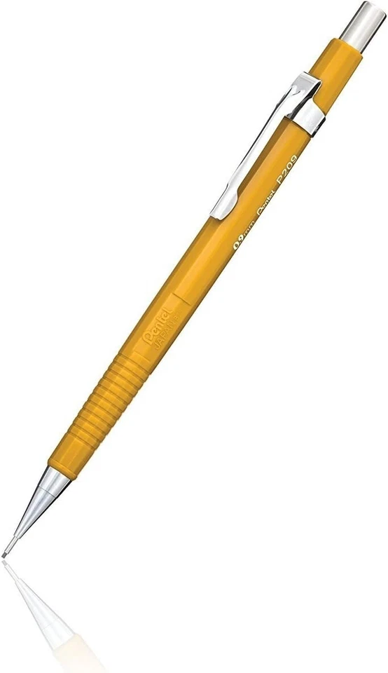 Vibrant Yellow 0.9mm Fine Point Drafting Pencils - 6 Pack for Artists - Image 4 of 4