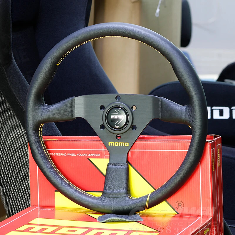 Univerial momo Veloce Racing 350mm Lychee Genuine Leather Sport Univerial momo Veloce Racing 350mm Lychee Genuine Leather Sport