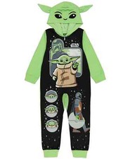 NWT - 52 Little Boys Mandalorean Baby Yoda Blanket Sleeper - Size 6