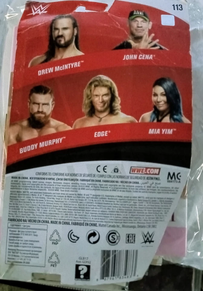 Modelo de vinilo Mattel firmado por John Cena WWE firma en embalaje original con certificado de autenticidad Foto 2 de 4
