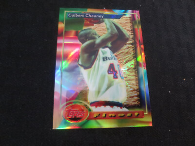 1993-94 Topps Finest Refractor #84 Calbert Cheaney Rookie SP SSP Bullets