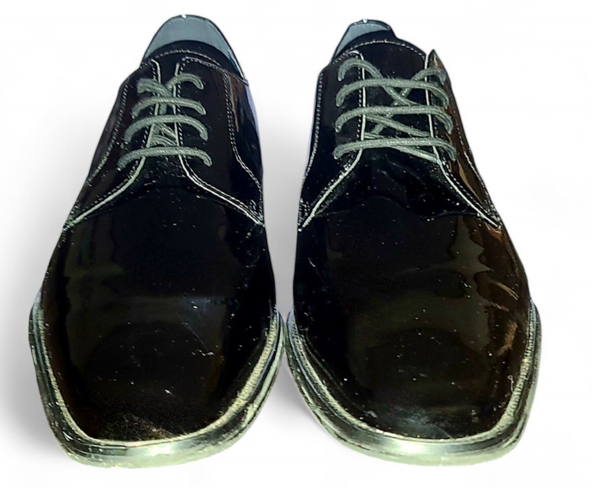 SAOLA Scarpe eleganti uomo Nordstrom stringate in pelle nera taglia 11 5