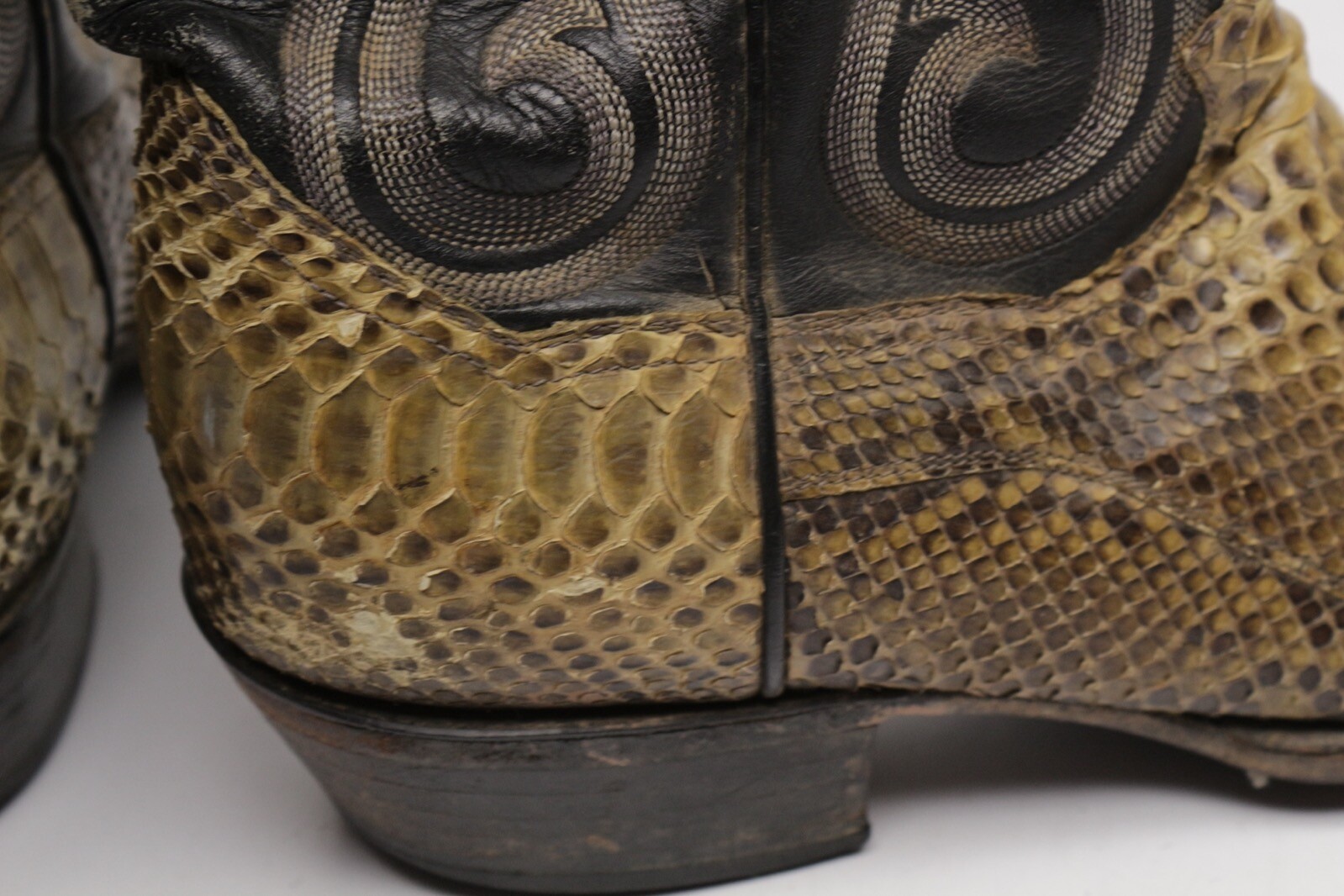 Panhandle Slim Python Snakeskin Cowboy Boots Mens… - image 11