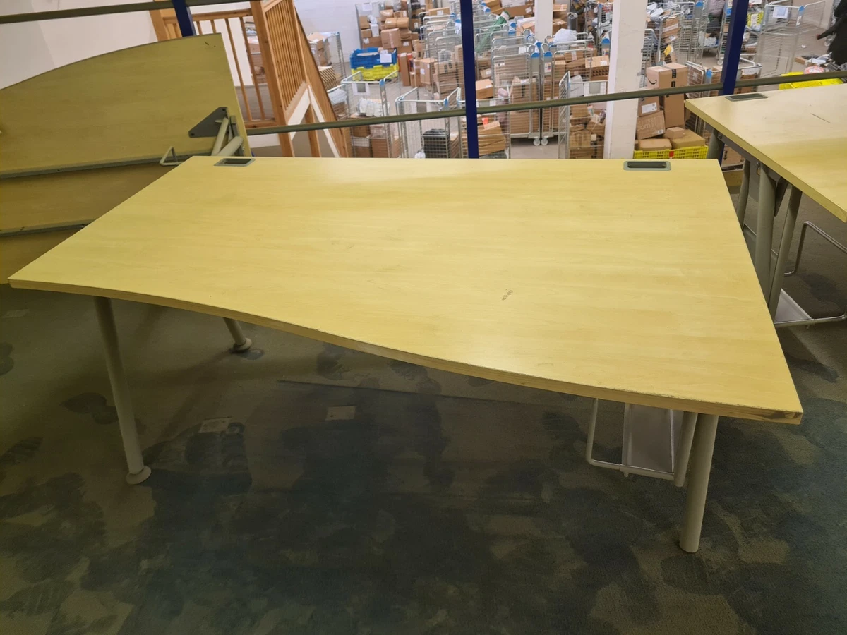 Office desk slanting style Width 160cm Height 70cm Depth 80 L to 100cm R