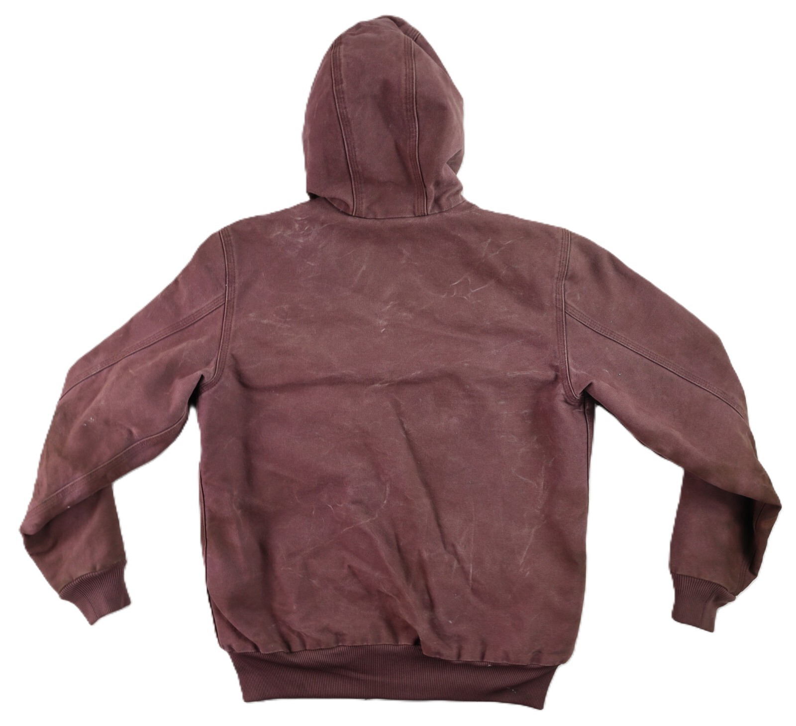 CARHARTT WJ130 Womens S Purple Washed Duck Quilted Lined ACTIVE Jacket Coat Hood image 8