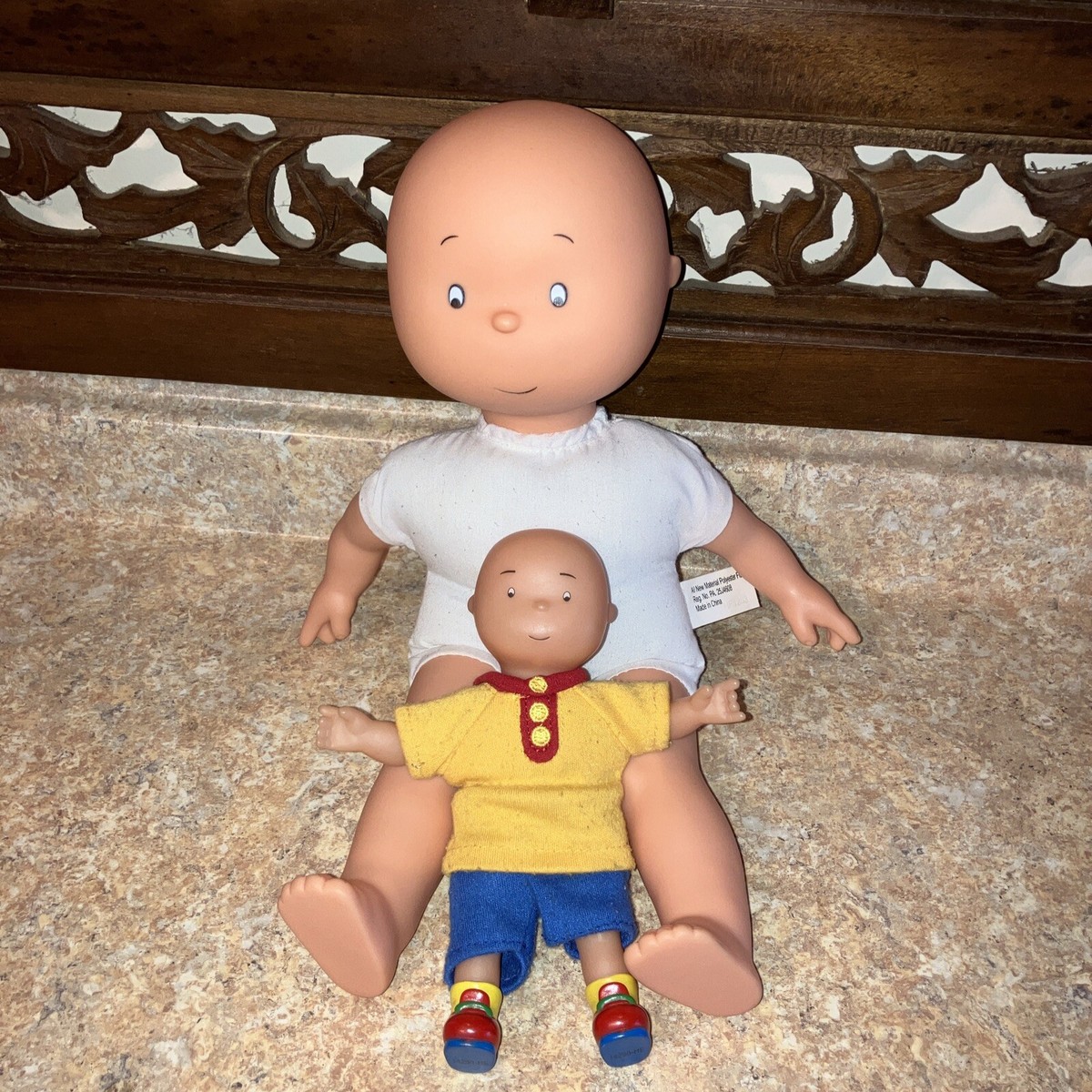 Caillou Doll Lot Vinyl Plush Removable Clothes 7 display picture 1