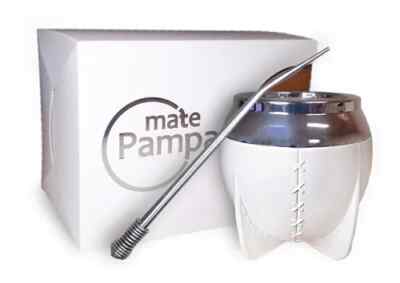 Mate Argentino. Mate Pampa. Con bombilla. En caja. Color a elección 