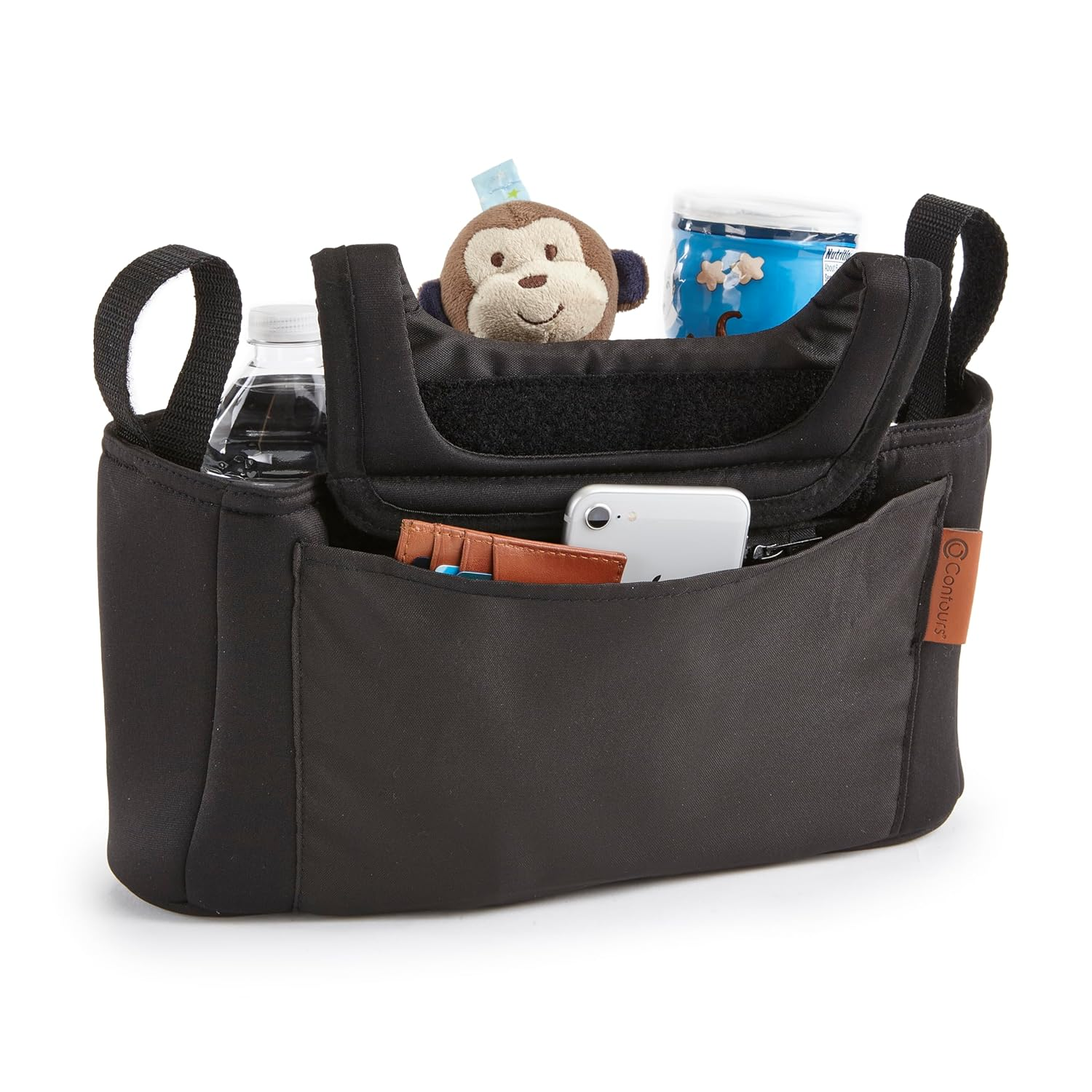 Baby Stroller Organizer, Adjustable Stroller Caddy, Parent Organizer Accessory,-image