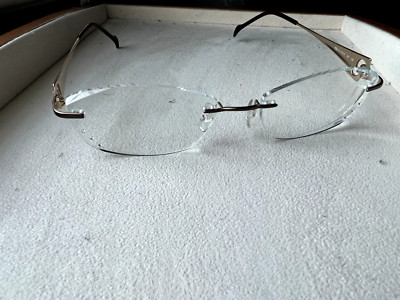 Brand New Stepper Sl-9585 F8211 Titanium Rimless Optical Frame