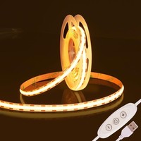 Cob Led Streifen 2M,5V Usb Led Strip Warmweiss Dimmbar,3000K Cri 90+ 960 Leds