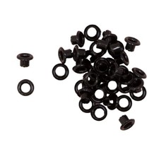 40 PCS Basic Eyelets Card Making Scrapbooking Crafts Black Outer 0.31 Inch