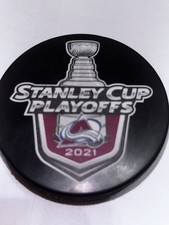2021 NHL Stanley Cup Playoffs Colorado Avalanche Hockey Puck