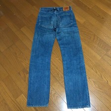 Authentic Levi's 701SXX Big E Red selvedge W29 L33 Uncut hem Men's Size S