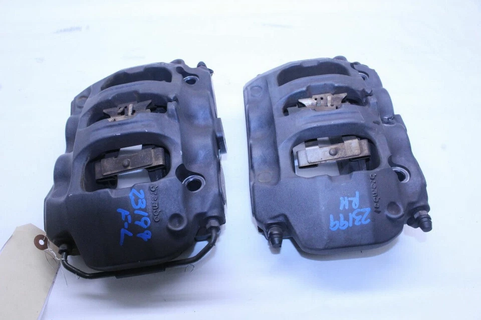 Juego de pinzas de freno delanteras derecha izquierda Porsche 911 991 2012-2016 3,4 OEM usadas Foto 4 de 4
