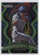 2022 Panini Prizm Illumination Green Donut Circle Prizm Corey Seager #IL-5 1i3k