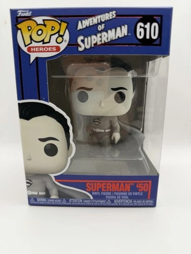Funko Pop! Heroes Adventures of Superman '50 #610 Vinyl Figure Grayscale DC NWT