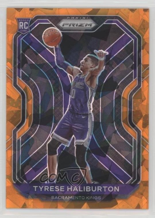 2020-21 Panini Prizm Orange Ice Prizm Tyrese Haliburton #262 0j0o