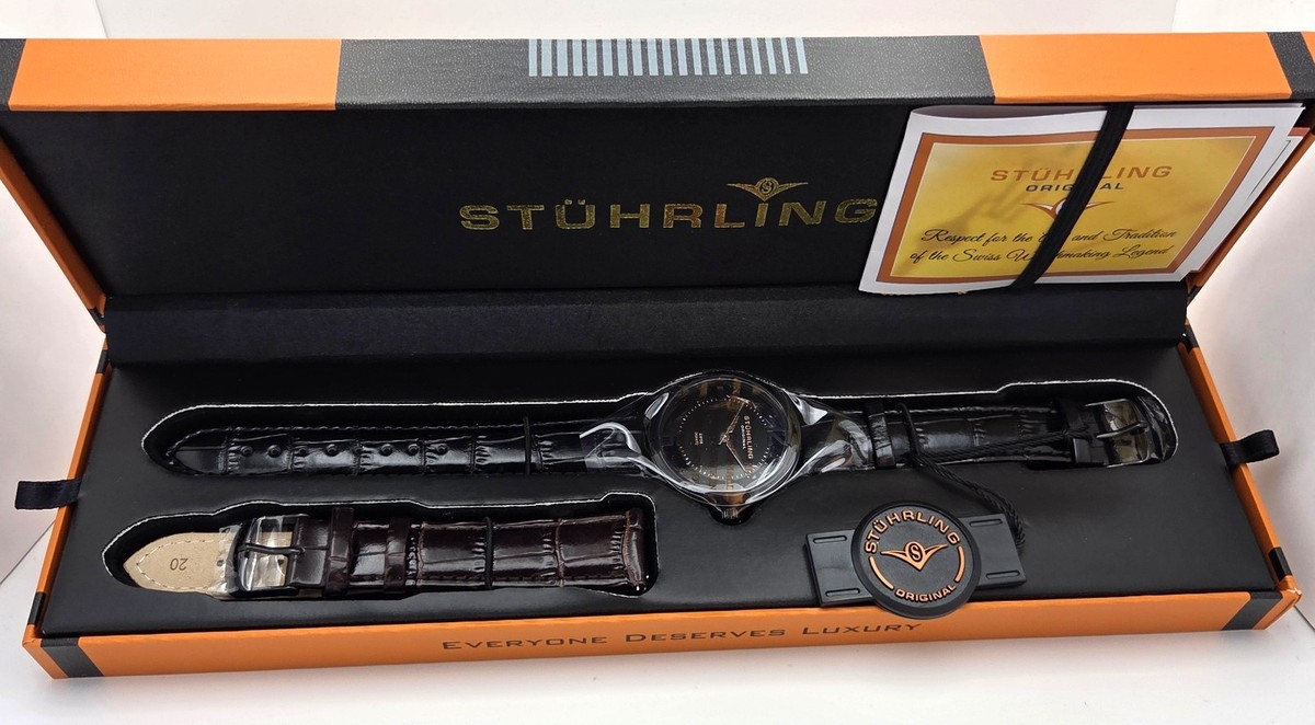 Stuhrling 388G2.SET.04 Winchester Cathedral Black Stainless