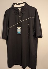 Callaway Comfort Performance Men's Moisture Wicking Golf Polo XXL Black