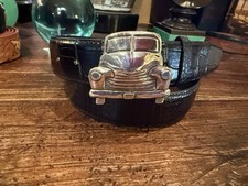 Largest James Reid Ltd Sterling Silver Belt Buckle Set 1.5 - New 38