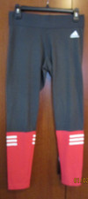 Adidas Leggings Sz Medium Cotton Polyester Spandex Waist 28 Inseam 28 in