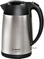 Bosch TWK3P420 Wasserkocher, Designline, Kabellos 1,7 L, 2.400 W, Edelstahl