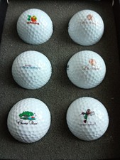 6 x USA Golf Club Logo Golf Balls..Brand New Wilson Ultra Competition White..
