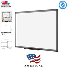 Magnetic Dry Erase White Board, 36 X 24 Inches, Black Aluminium Frame