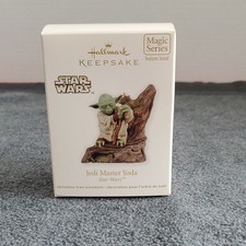 Hallmark Keepsake Ornaments Star Wars Jedi Master Yoda Magic Sound 2011 QX8867
