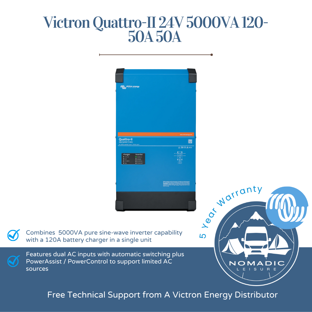 Victron Energy Quattro-II 24V 5000VA 120-50A 50A - QUA242505010