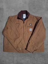Vtg 90s Carhartt Detroit Jacket Blanket Lined Mens XXL 52 J01 BRN Deadstock