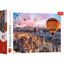 Trefl Red 3000 Piece Puzzle - Balloons over C...