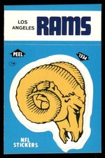 LA Rams 1987 Football Fleer Sticker Card (NM)