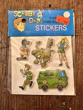 Vintage 1979 H. B. P. Inc. Scooby Doo Three Dimensional Puffy Stickers