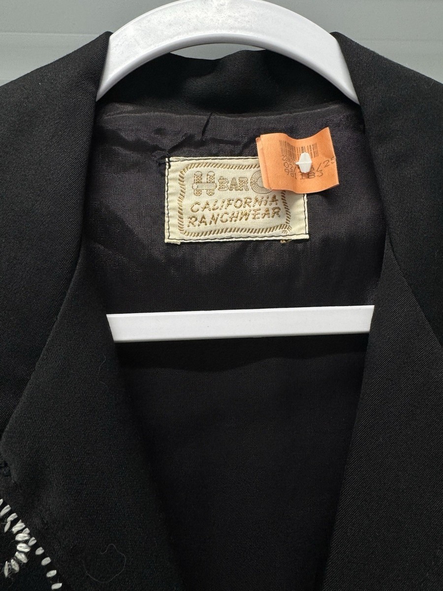 VTG H Bar C California Ranchwear Western Bolero Jacket Gabardine