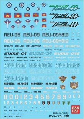 Gundam Decal No. 47 00 General Purpose   (For Union, Human Reform League, And A_