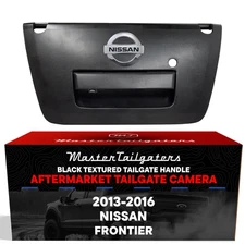 Black Tailgate Handle with Backup Camera Replacement for Nissan Frontier (201...