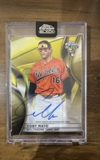 2025 Topps Chrome Black - Autographs Coby Mayo #CBA-CMA Gold Refractor /50 (AU,