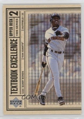 1999 Upper Deck Textbook Excellence Barry Bonds #T25 1p0s