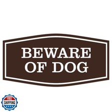 Fancy Beware of Dog Sign  Durable Material  Home Security Signs  Easy to I