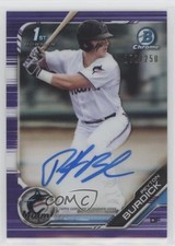 2019 Bowman Draft Chrome Pick Purple Refractor 172/250 Peyton Burdick Auto 2g6